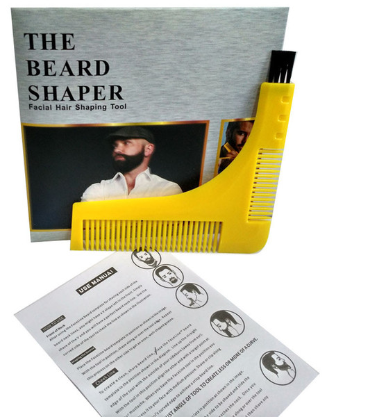 GROOMARANG Beard Symmetry Styling & Shaping Template Comb Trimming Facial Hair