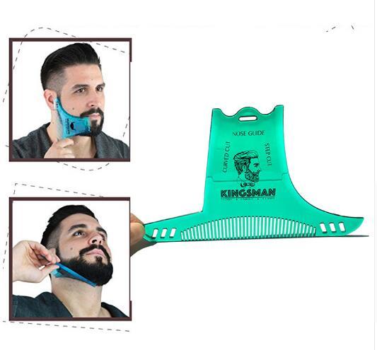 New Beard Shaping Styling Template Beard Comb Men Shaving Tools ABS Comb for Hair Beard Trim Template Combs