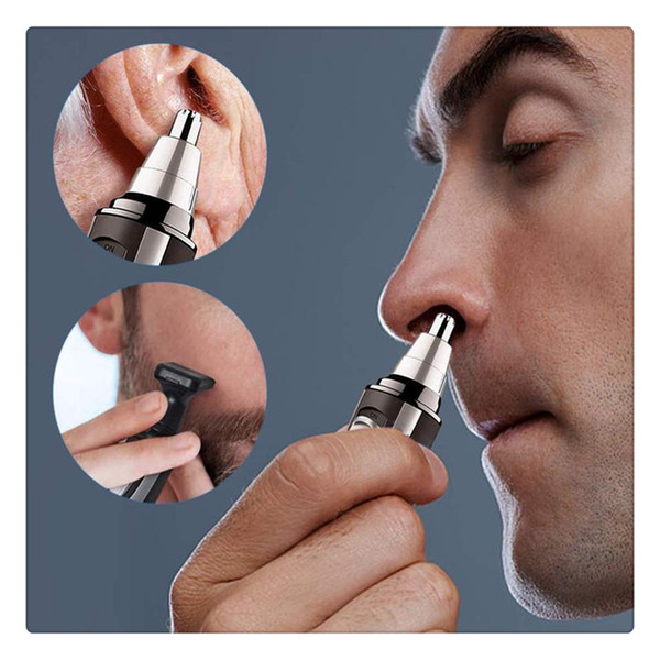 Nose Hair Trimmer Clippers Professional Nose Ear Sideburns Shaving Removal for Unisex Electric Facial Skin Care Shaving Clipper