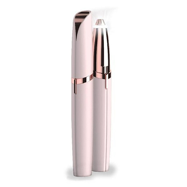 Lipstick Facial Hair Remover Brows Face Hair Epilator Painless 18K Gold Plated Remover Eyebrow Trimmer Shaving Machine