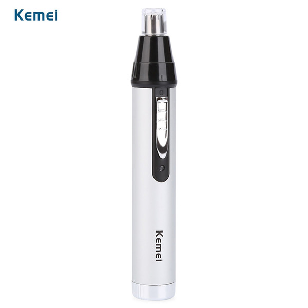 KM-6652 2 in 1 Hygienic Electric Nose Trimmer Rechargeable men's Nose Hair Clipper Women Face Care Beard Shaver Hair Trimmer Free Shipping