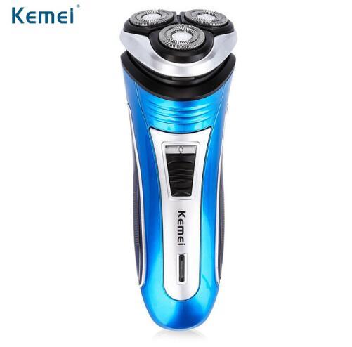 Kemei km-2801 220V Rechargeable Electric Shaver 3D Triple Floating Blade Heads Shaving Razors Face Care Men Beard Trimmer Barber Machine