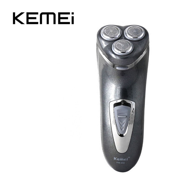 Kemei KM-890 Men Electric Razor Shaver Beard 3 Triple Floating Heads Rechargeable Electric Shaver EU PLUG 220V Shaving Machine