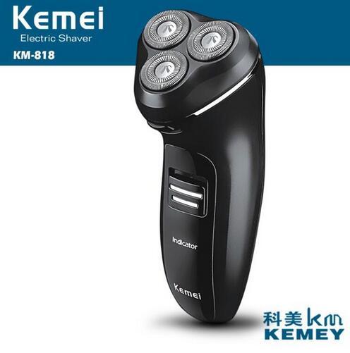 KM-818 Triple Floating 3D Blade Heads Rechargeable Electric Shaver Men Shaving Machine Razors Face Care Beard Trimmer Barbeador