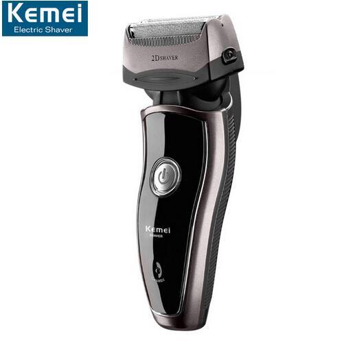 2D Floating Shaving Sideburn Beard Razor Hair Trimmer Rechargeable Razors Electric Shaver 2 Blade Men Face Care KM8009