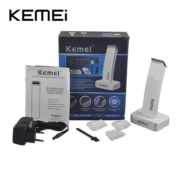 KEIMEI KM-619 Rechargeable Hair Cipper Electric Shaving Machine Razor Barber Cutting Beard Trimmer Haircut Set Cordless