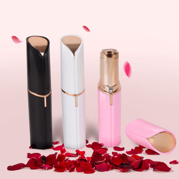 Hot Lipstick Facial Hair Remover Face Hair Removal Epilator Painless 18K Gold Plated Remover with retail pack 1pc