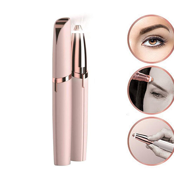 Lipstick Hair Remover Electric Eyebrow Epilator Shaver Painless Portable Face Care Hair Removal Eye Brow Trimmer Free shipping