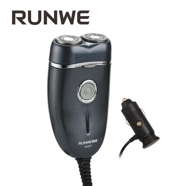 Runwe Car Electric Shaver Rotary Two Blade Head Razor for men RUNWE Electric Car Shaver Rechargeable Shaving machines