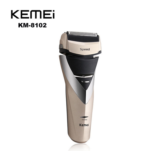 Kemei KE-8102 Cordless Electric Shaver Razor Trimmer Rechargeable Reciprocating Double Groomer EU Plug Black Gold KEMEI HAIR Shaver 0604065