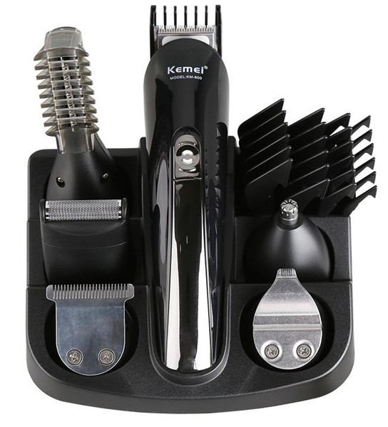 KM-600 kemei 6 in 1 Professional Hair Trimmer Hair Clipper men Electric barber cutter cutting machine haircut ceramic titan