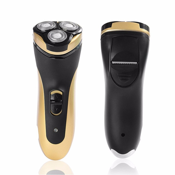 BAOJUN Triple Blades Rotating Electric Shaver Rechargeable Electric Razor With LED Lighting Function Washable Men Shaver US Plug