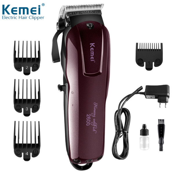 Electric Washable Hair Clipper Rechargeable Hair Trimmer Shaver Razor Cordless Adjustable Clipper