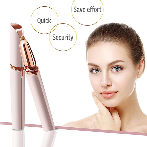 Multifunction Lipstick Eyebrow Trimmer Face Brows Hair Remover Epilator Pen Mini Electric Shaver Painless Eye Brow Epilator Free shipping