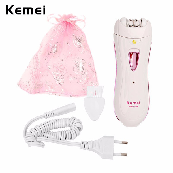 Kemei Women Epilator Hair Remover Mini Rechargeable Professional Electric Female Depilatory Use For Full Body Travel Essentials