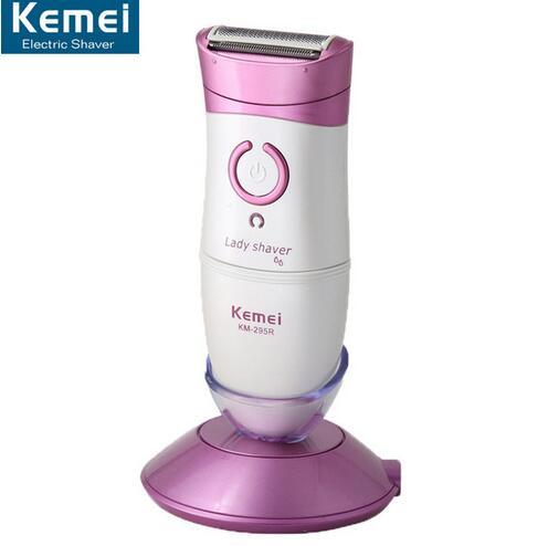 Kemei KM-295R Hot Sell Free Shipping New Women Shave Wool Device Knife Electric Shaver Wool Epilator Shaving Lady's Shaver Female Care