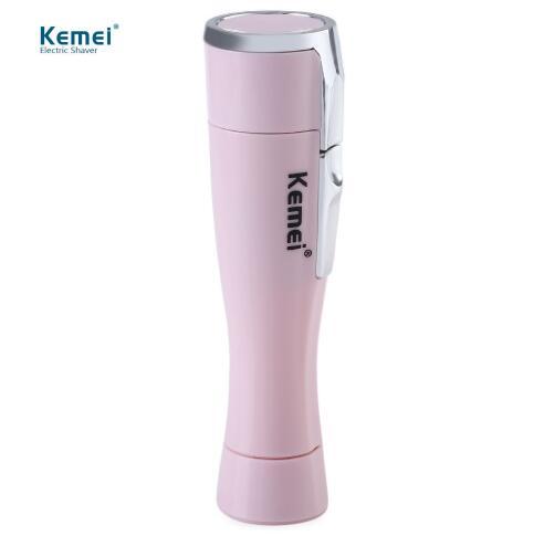 Kemei Mini Lady Epilator Electric Shaver Women Hair Remover Portable Depilatory Female Razor Shaver Travel Essentials KM-1012