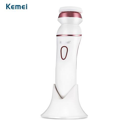 Kemei KM - 7204 5-In-1 Women Facial Cleansing Brush Deep Cleanser Rechargeable Skin Electric Massager For Body Face