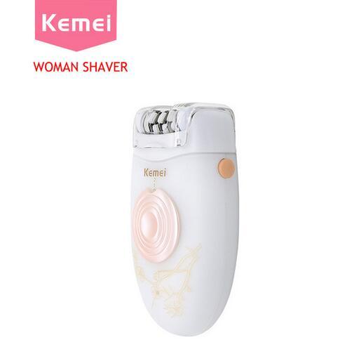 km-3076 2 In 1 Rechargeable Women Electric Epilator Epilation Foot Callus Remover Lady Shaver Hair Removal Armpit Bikini Leg Body Care