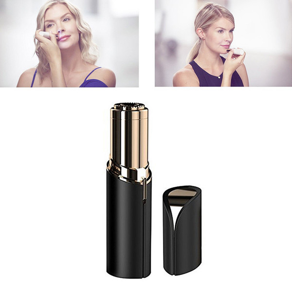 HR006 Lipstick women Facial Hair Remover Face Hair Removal Epilator Painless 18K Gold Plated Remover 4 colors to choose Free Shipping