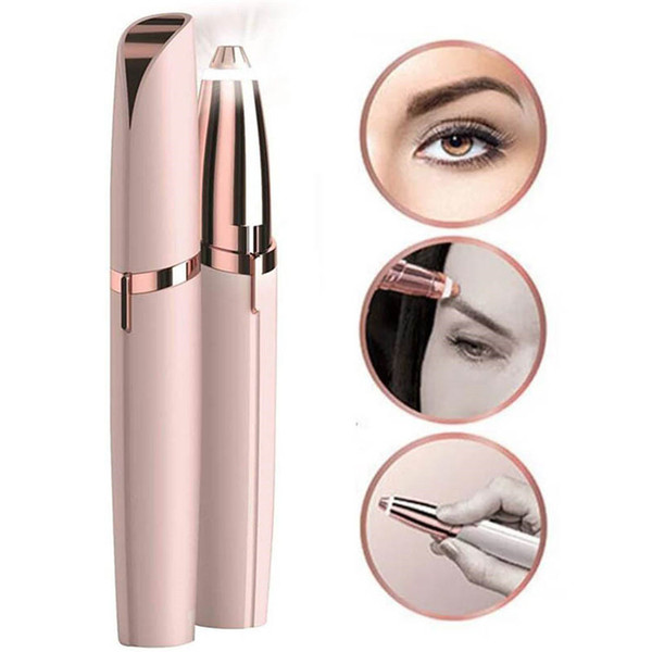 Multifunction Lipstick Eyebrow Trimmer Face Brows Hair Remover Epilator Pen Mini Electric Shaver Painless Eye Brow Epilator