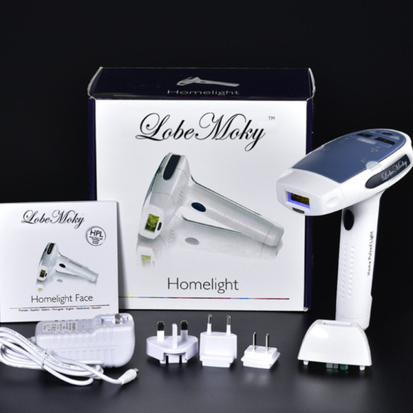 2018 HR001 MOQ 1 home use laser hair removal machine comes with two IPL Elpilator for permanent hair removal skin rejuvenation