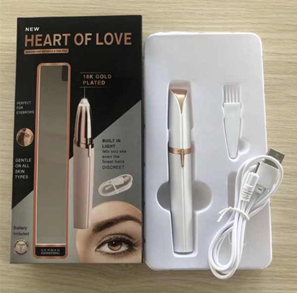 Dropshipping USB Electric shaver-for women Electric eyebrow tool Electric trim eyebrow instrument Eyebrow trimming device shaver Hairremoval