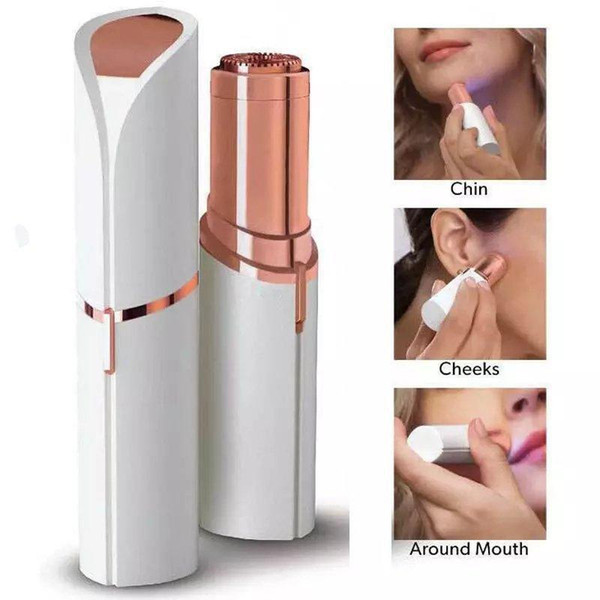 Mini Electric Epilator Shaver Lipstick Shape Face Hair Remover Facial Face Hair Removal Women Mini Portable Painless Depilator Razor