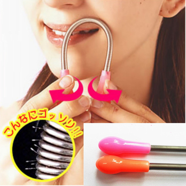 Facial U Spring Hair Remover Stick Removal Tweezer Threading Tool Facial Hair Remover Removal Stick DIY Tool