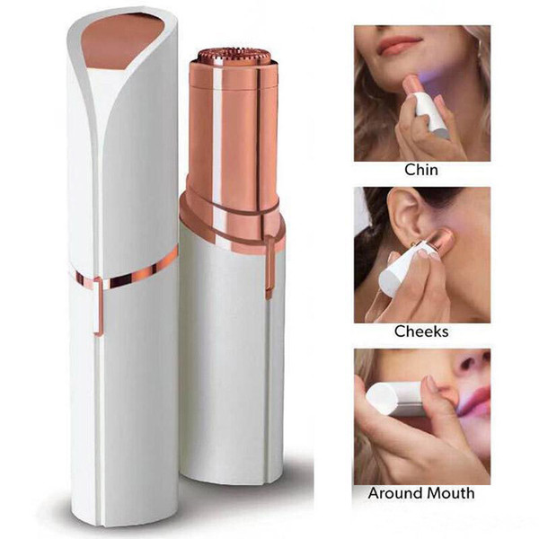 Lipstick Facial Hair Remover Face Hair Removal Epilator Painless 18K Gold Plated Remover Free DHL Shipping