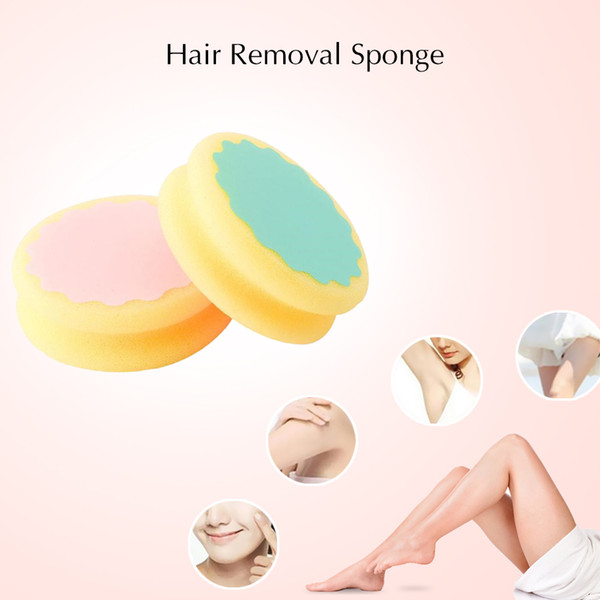 Random Color Magic Painless Hair Removal Depilation Sponge Pad Remove Hair Remover permanent hair removal cream pain