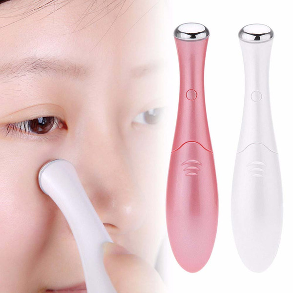 electric Epilator Eye Massage Stick Anti-aging Eyes Wrinkle Removing Pen Silver Pink Eye Massager Instrument Vibration pen