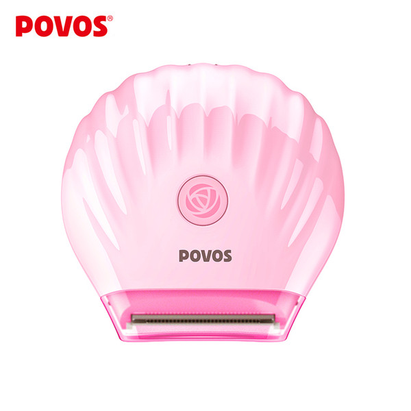 Wholesale- POVOS Lady Shaving Bikini Heads Waterproof MiNi Electric Shavers Summer Pink Shaving Epilator USB Plus PS1016