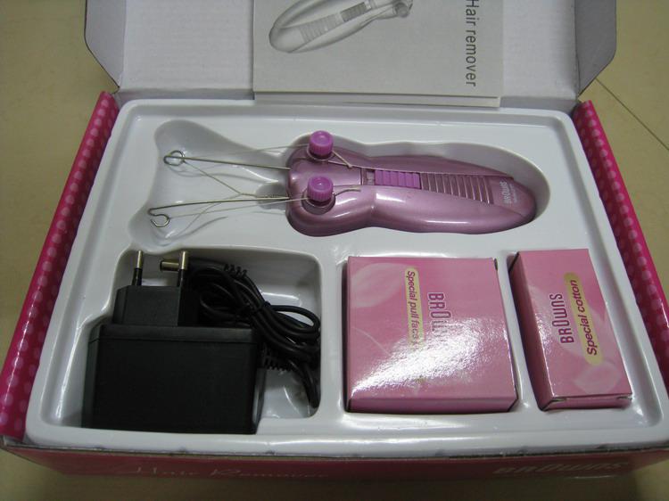 NEW Hair Remover Remove Facial Hair With Pull Face Powder And Cotton Hair Removal tool