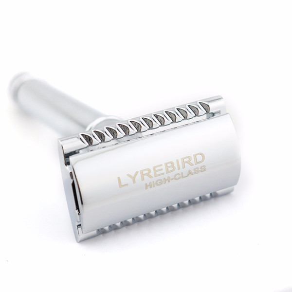 Lyrebird high-class Silvery double edge safety razor Shaving razor S3 Top quality with white box NEW