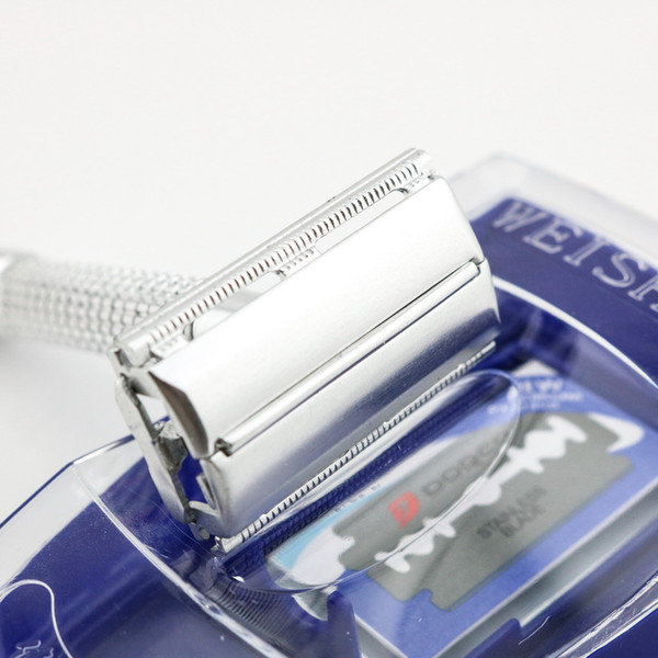 WEISHI Double edge safety shaving razor Aluminum alloy electrified with metal 2003-M New 10 PCS/LOT