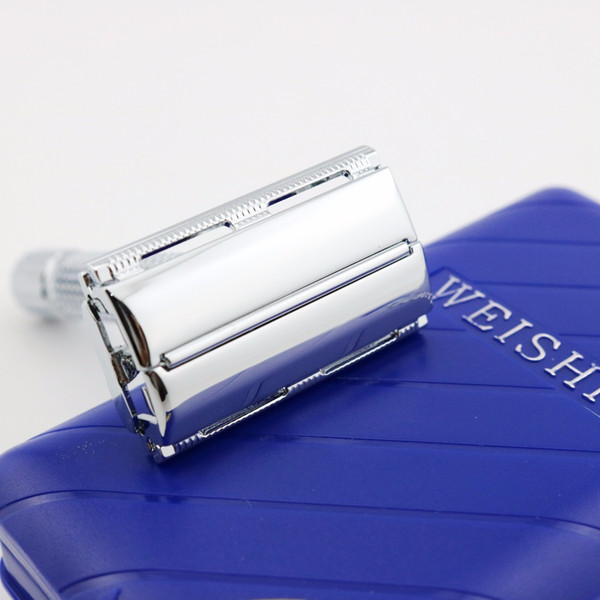 WEISHI Shaver double edge safety shaving razor 9306-G Metal razor Chromium plating Top quality 10 PCS/LOT NEW