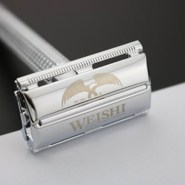 WEISHI Scla
8000
ssic safety razor adjustable shaver for men face hair remover Long handle Copper alloy Bright chromium 9306-FL 1 SET/LOT NEW