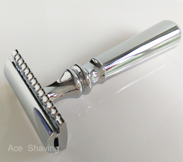 Man Beard Shaver Metal Handle Stainless Shaving Double Edge 3 Part Safety Razor