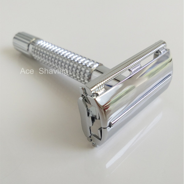 Metal Butterfly Head Double Edge Safety Shaving Razor Man Face Beard Shaver 10 Pcs DE Blades