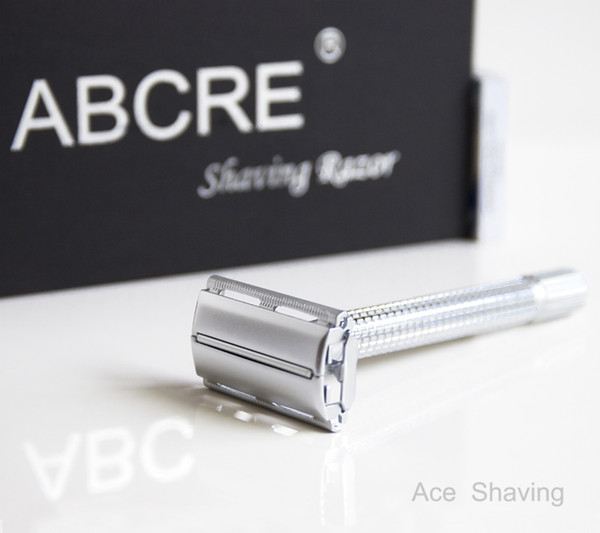 Man's Gift Shaver Double Edge Safety Shaving Razor Copper Alloy Honed Metal Extra Length Handle 10 Pcs DE Blades Butterfly Head