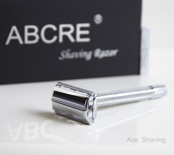 Butterfly Metal Head Double Edge Safety Shaving Razor Copper Alloy Extra Length Hanlde 10 Pcs DE Blades Beard Shaver Gift Carton