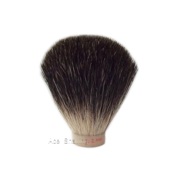 3 Pieces/Lot Black Pure Badger Hair Shaving Brush Head (Knot size 22mm) for DIY Beard Shaver Free shipping