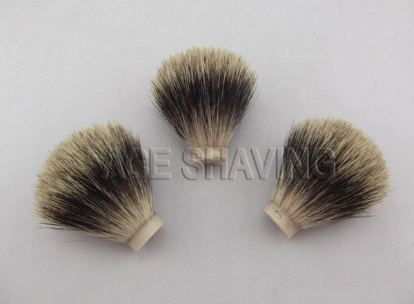 3 Pcs/Lot Pure Badger Hair Shaving Brush Head Knot Size 20mm for DIY Beard Shaver Brush Handle Grooming Tool