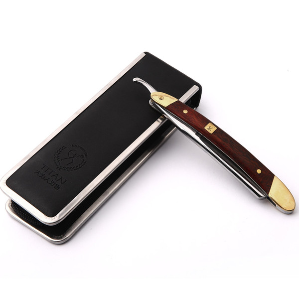 Japan VG-10HZ Steel Straight Razor Men Shaving Titan Razors Wood Handle Barbeador Copper Manual Shaver Classic Scraper