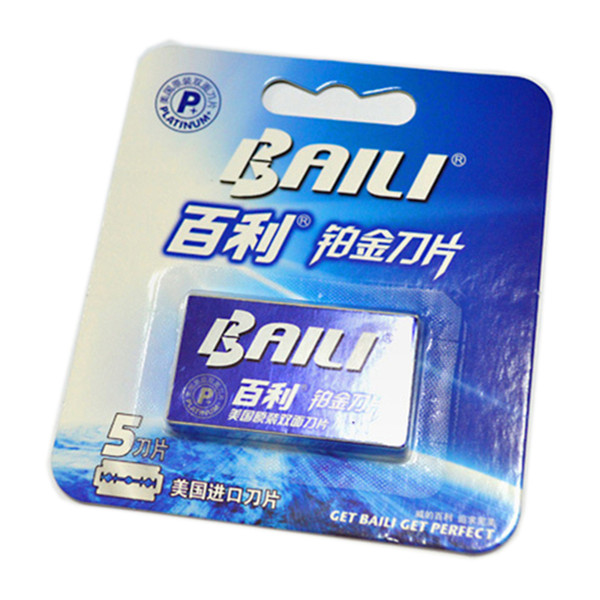 BAILI Manual Razor Blade US Production Of Platinum Blades Safety Razor Double Edge Blades