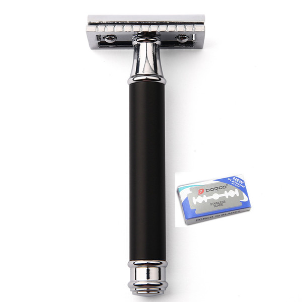 Classic Safety Razor For Men Manual Blade Replaceable Shaver Brass Blank Handle Razors for Shaving Men