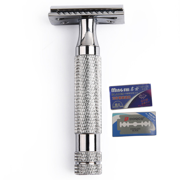 Men Shaving Double Edge Razor Classic Manual Safety Razor 3-piece Structure Wet Shaver Navalha