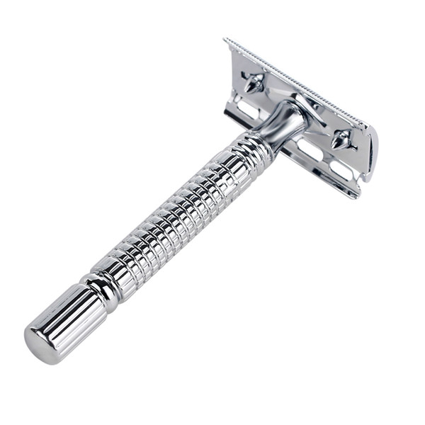 Men shaving Classic Safety Razor Double Edge Copper Alloy Manual Razors Shaver With Travel Package