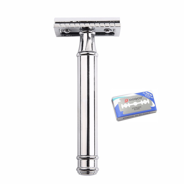 Classic Safety Razor Brass Blade Replaceable Wet Shaving Manual Shaver Razors Men Double Edge Safety Razor